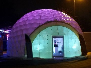 Costomized Openlucht Opblaasbare Tent met Geleide Verlichting/Druk Opblaasbare Cabinekoepel